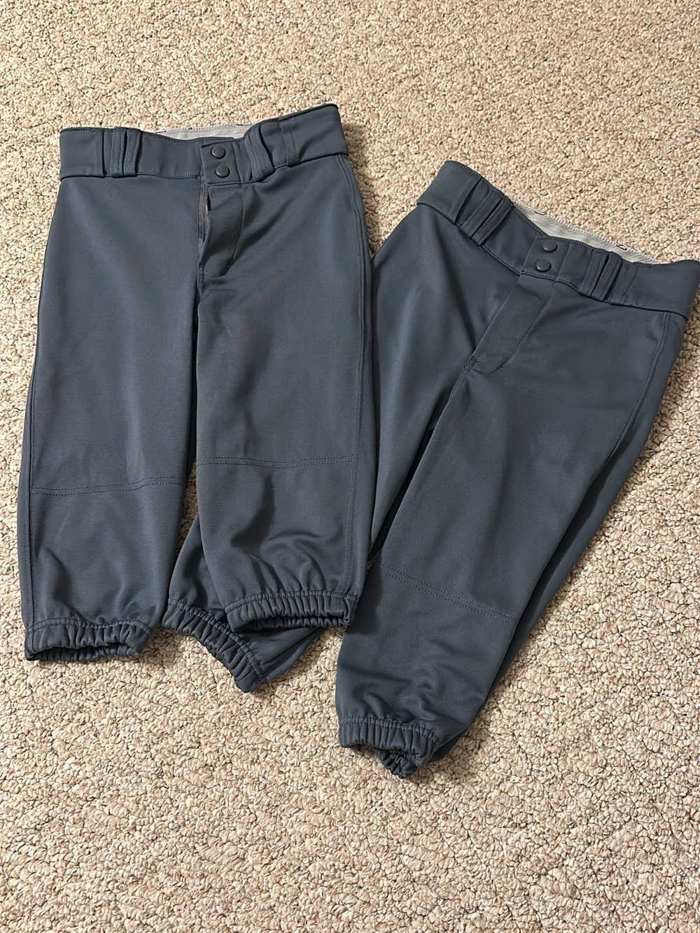 Kids Dark Gray Champro knickers for baseball. Gently worn
